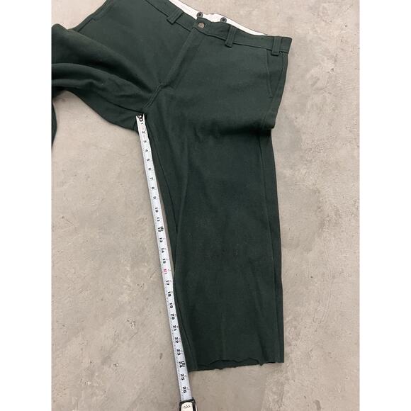 Vintage Codet Wool Pants 42 X 31 Green Made In Canada Hunting Hiking Outdoors - Picture 10 of 11